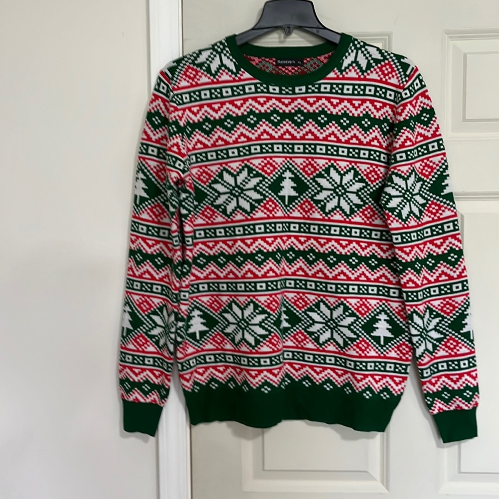 Fair isle look Christmas sweater